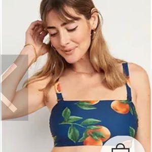 Matching Bandeau Bikini Swim Top & high waisted bottoms